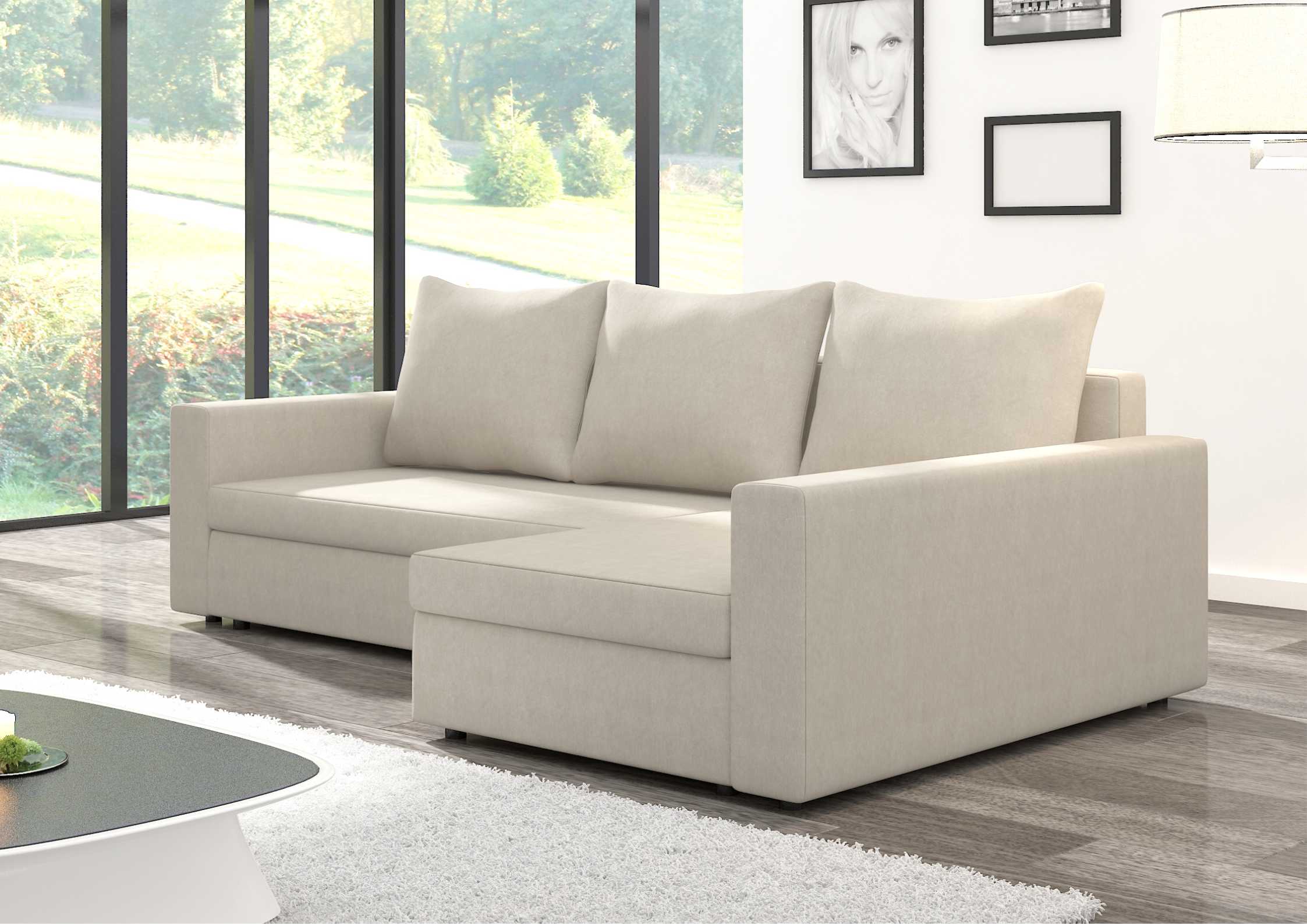 Klasyczny prawy narożnik beżowy